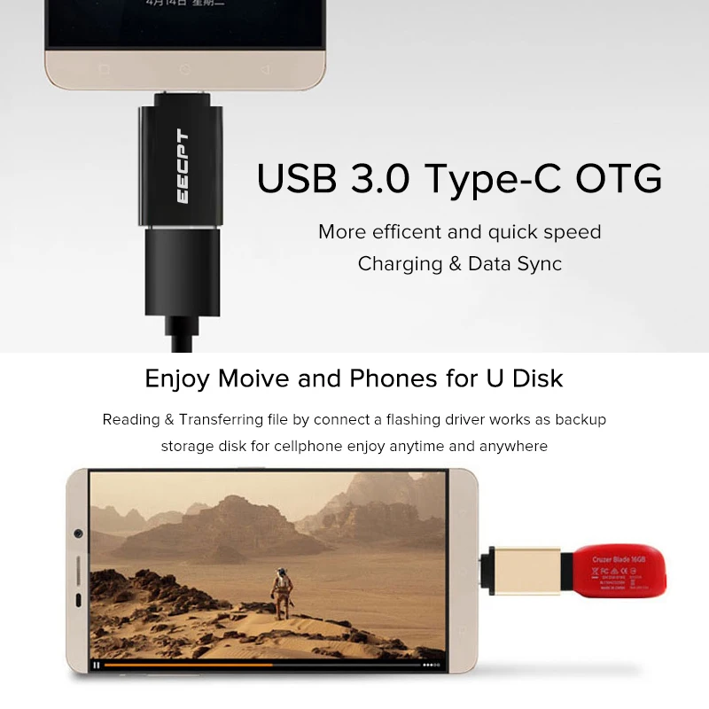 10 шт./упаковка USB OTG Type C адаптер к 3 0 кабель разъем адаптера для Macbook Samsung S10 S9 Huawei