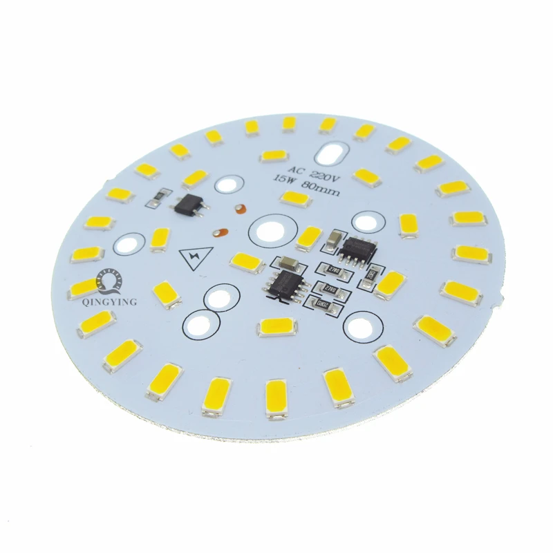 10 шт. ac 220 В светодиодный pcb SMD5730 3 Вт 5 Вт 7 Вт 10 Вт 12 Вт 15 Вт 18 Вт 24 Вт интегрированный ic драйвер белый/теплый белый светодиодный светильник