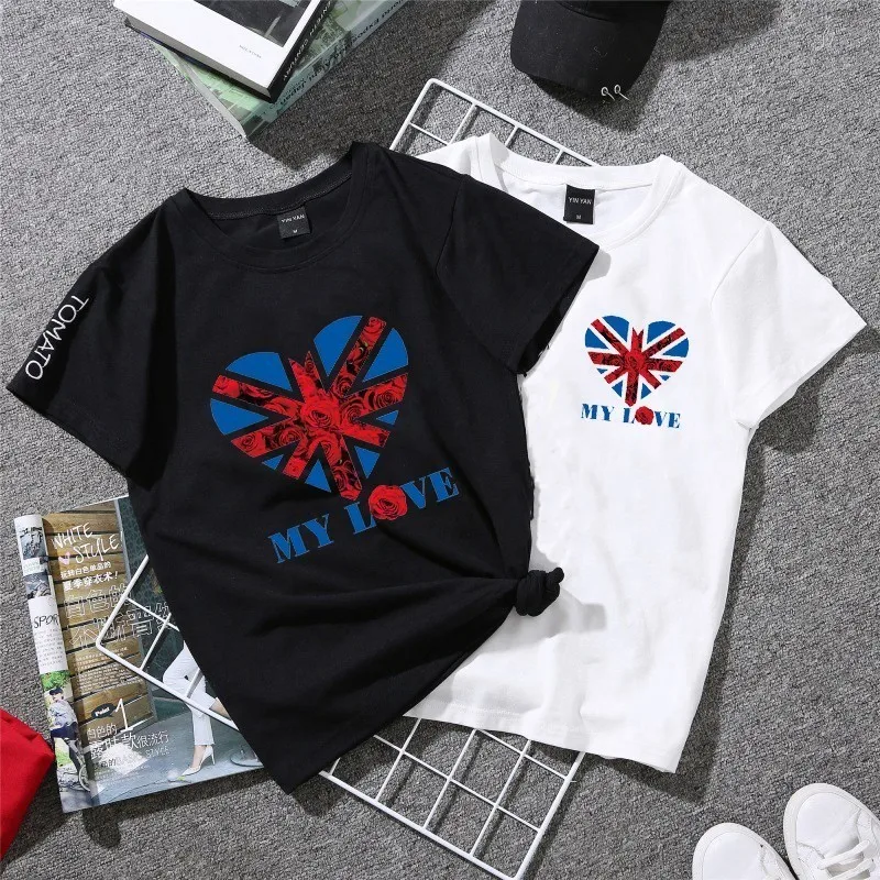 Нашивки в форме сердца для одежды 3D наклейки флаг Великобритании термонаклейки