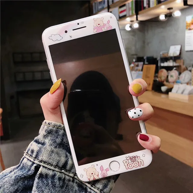 Русалка Рапунцель Алиса принцесса шаблон протектор экрана для iPhone 7 плюс 8 плюс 6 6S Закаленное стекло пленка 9H