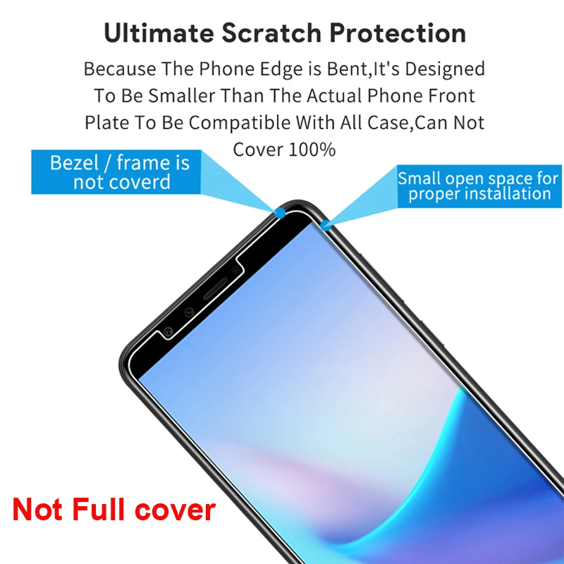 Стекло для Huawei Y6 Prime 2018 Y9 защитное стекло Y 3 5 6 7 2017 huavei Y6ii pro закаленное 9h|Защитные