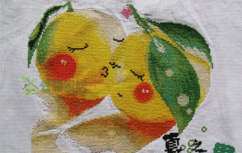 

Home Beauty DIY cross stitch handwork embroidery kit flower and fruit 2121