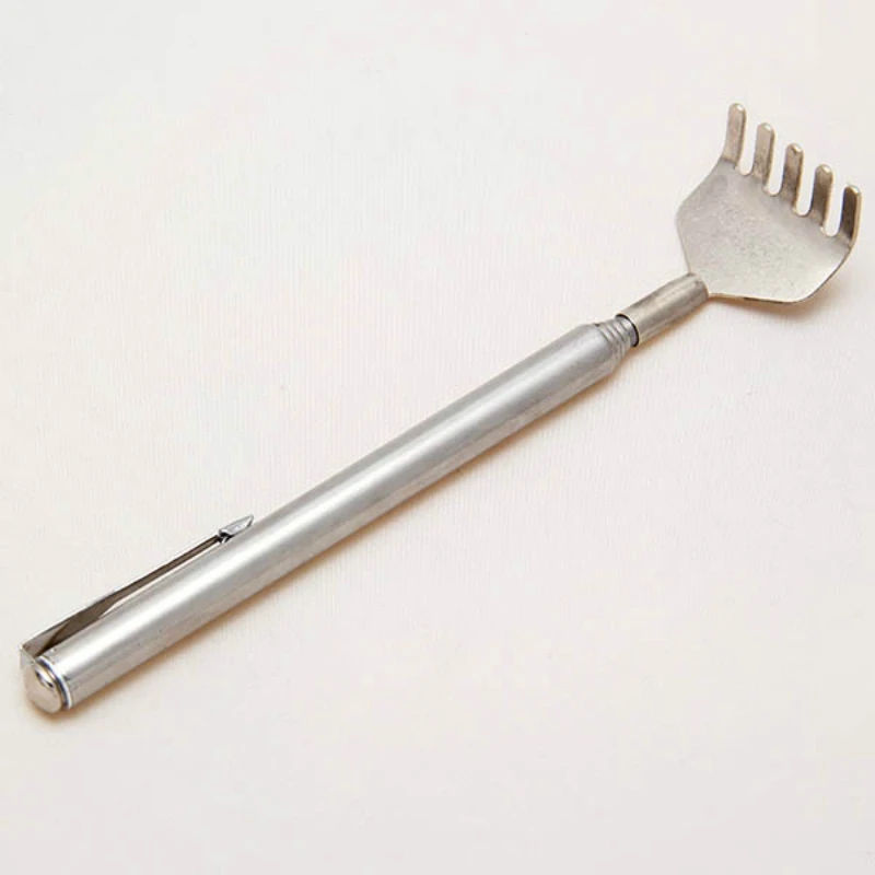 1 шт. практичный портативный регулируемый нержавеющий зажим для ручки чесалка