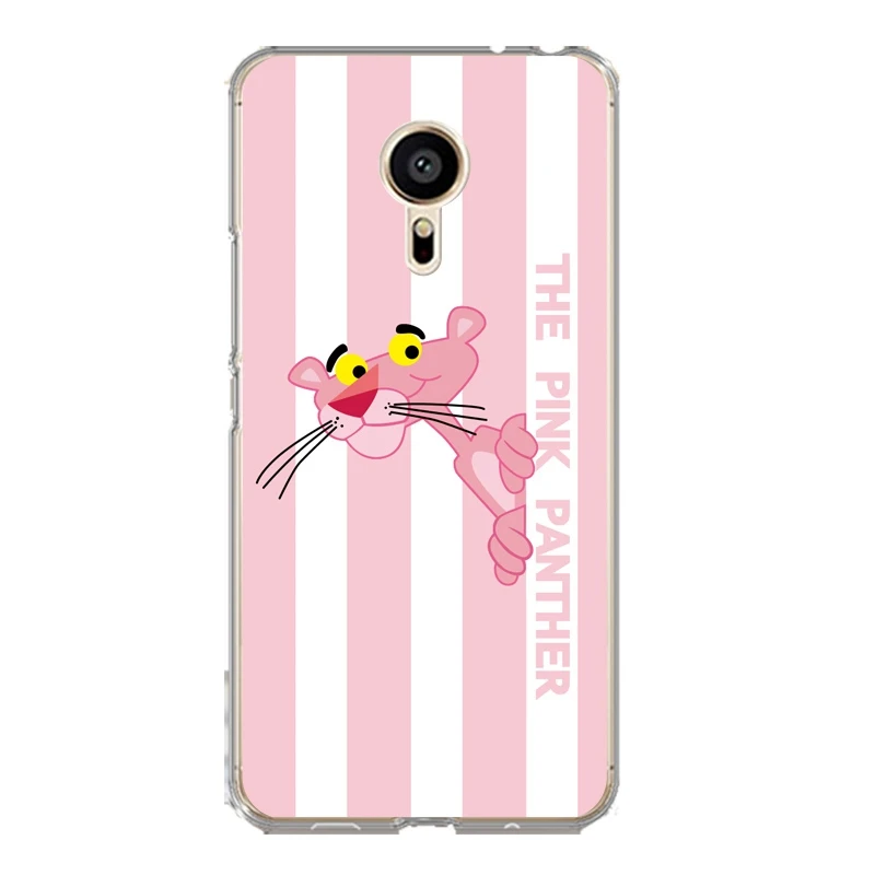 Feather Soft Clear TPU Phone Case For meilan MX6 pro6 U20 U10 A5 M5 M5S E E2 Printed Coque Pink Panther Cute Cover Free Shipping | Мобильные