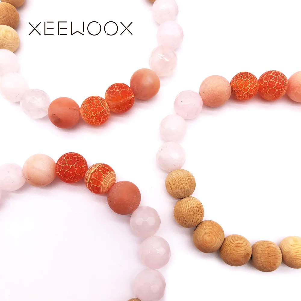 Браслет с круглыми бусинами для женщин и мужчин браслет в стиле бохо пар из