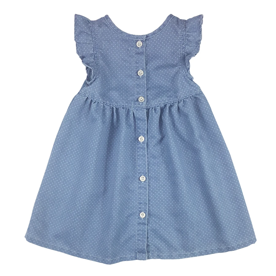 Джинсы для маленьких девочек платье новорожденных bebe детское летнее в горошек с