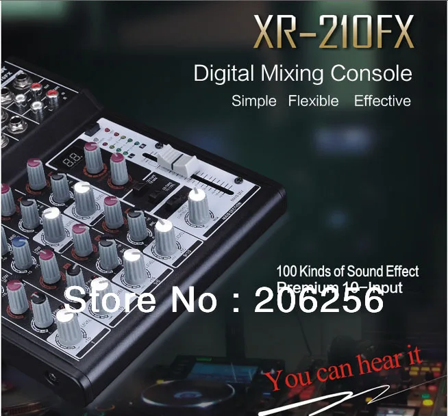 Цифровая миксерная консоль TAKSTAR KaraOK XR 210FX простая гибкая эффективная миксера 10
