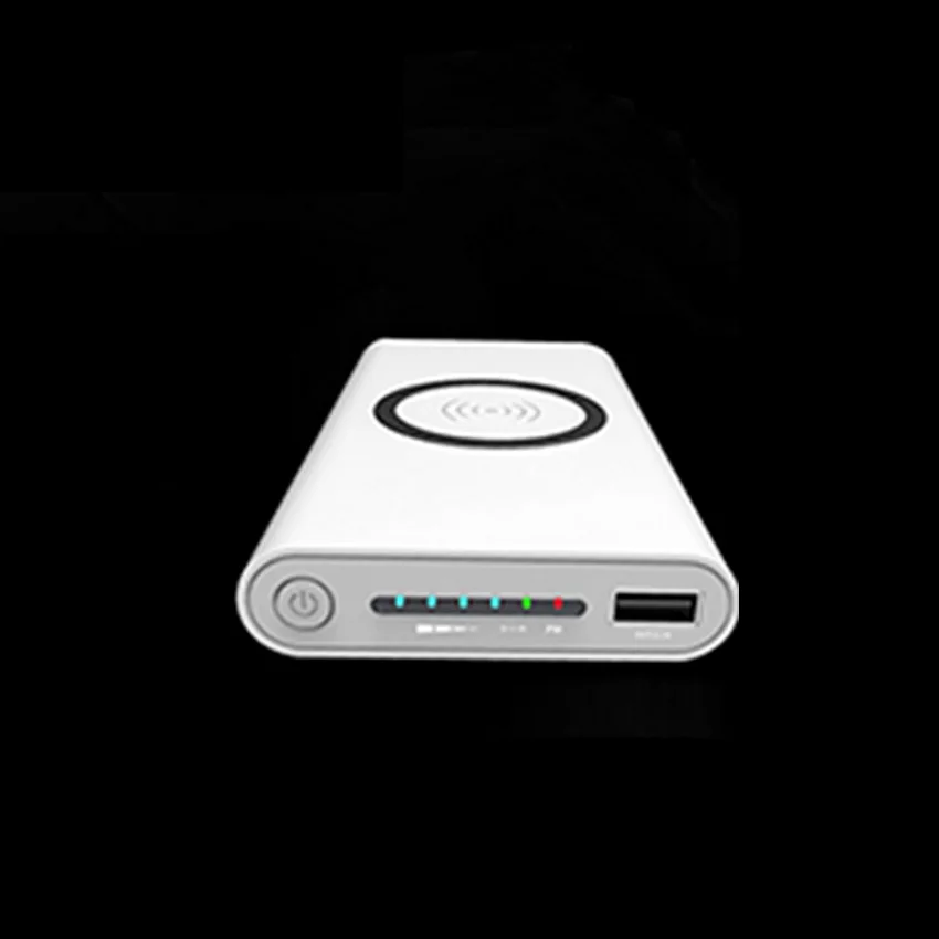 QI Беспроводное зарядное устройство USB 10000 мАч портативный внешний аккумулятор