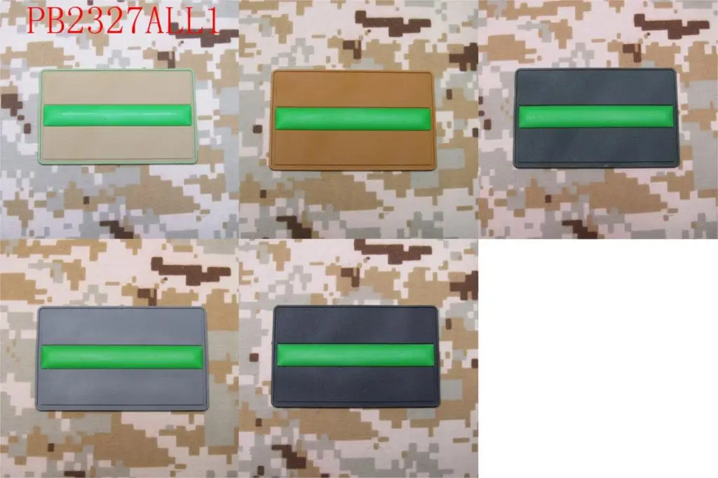 

The thin Green line Federal Agents Park Rangers Border Patrol 3D PVC patch White Red Grey