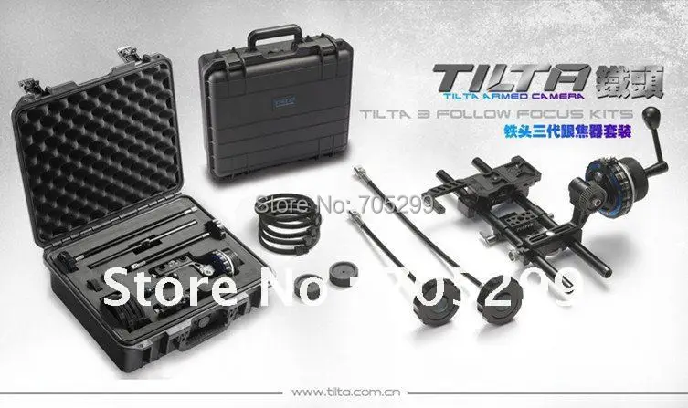 Tilta FF T03 Damped Follow Focus + Quick release Base Plate чехол для DSLR HDV Camera RIG 5D2 5D3 GH3 D800 BMCC C300 C500|dslr kits|case