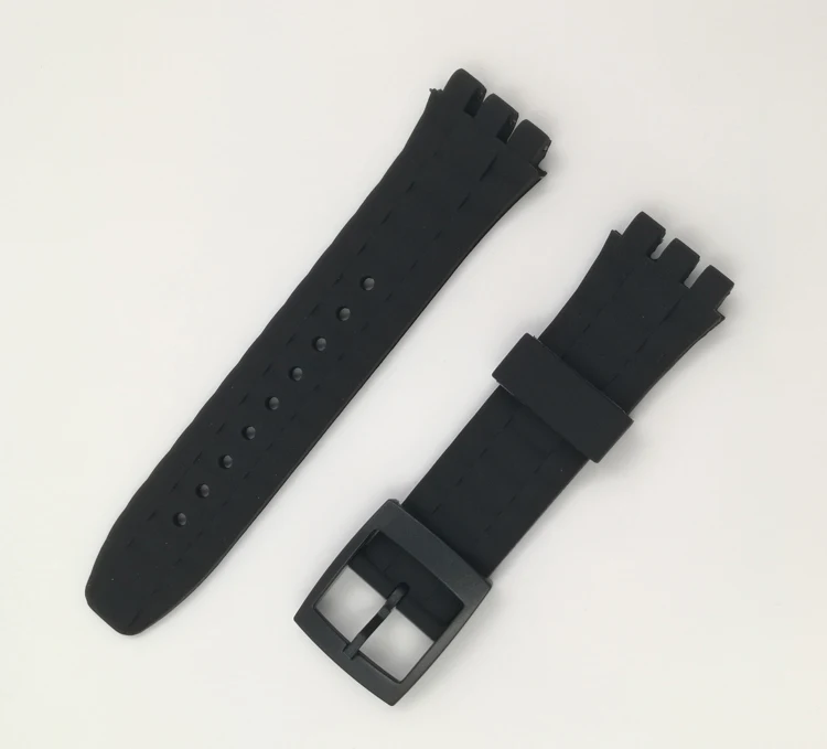Цветной силиконовый ремешок для Swatch SUSB400 SUSR401 вогнутый 21 мм аксессуары для часов