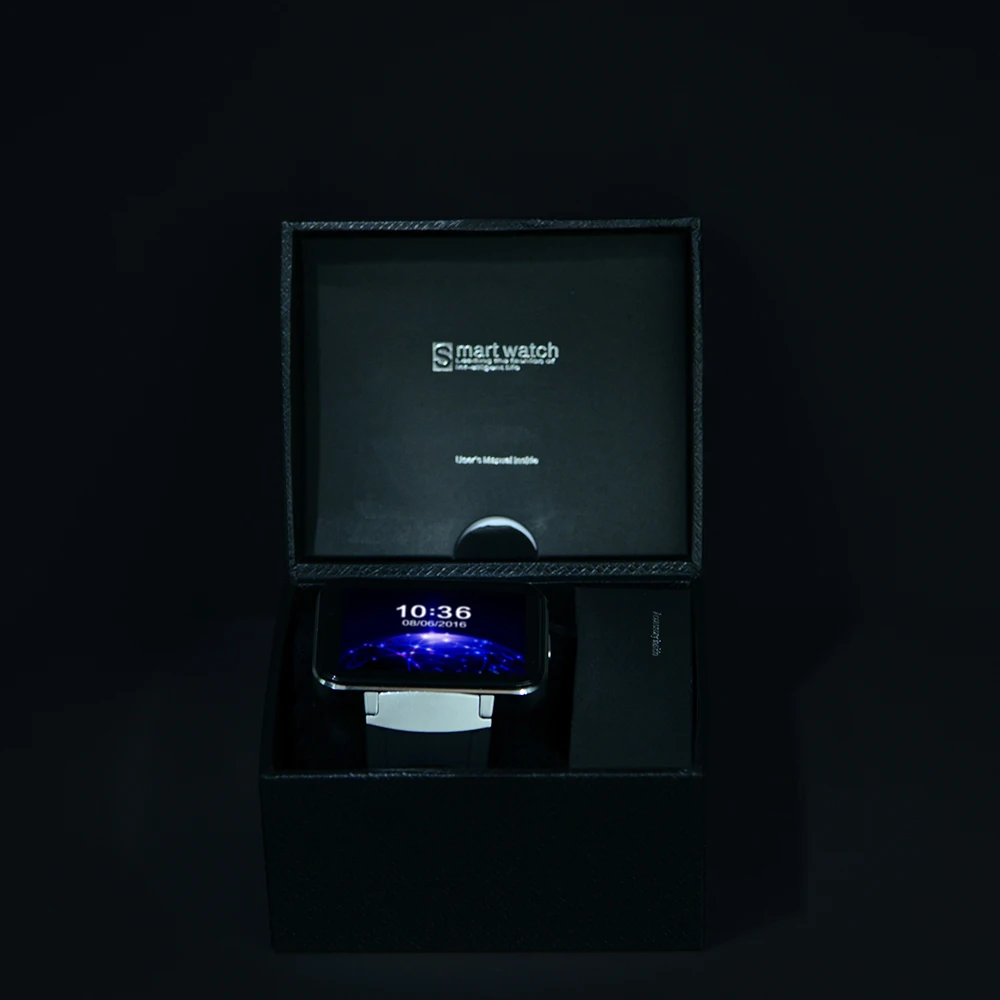 DM98 Bluetooth Смарт-часы 2,2 дюймов ОС Android 3G Smartwatch телефон MTK6572 двухъядерный 1,2 ГГц 512 Мб ОЗУ 4 Гб ПЗУ камера WCDMA GPS