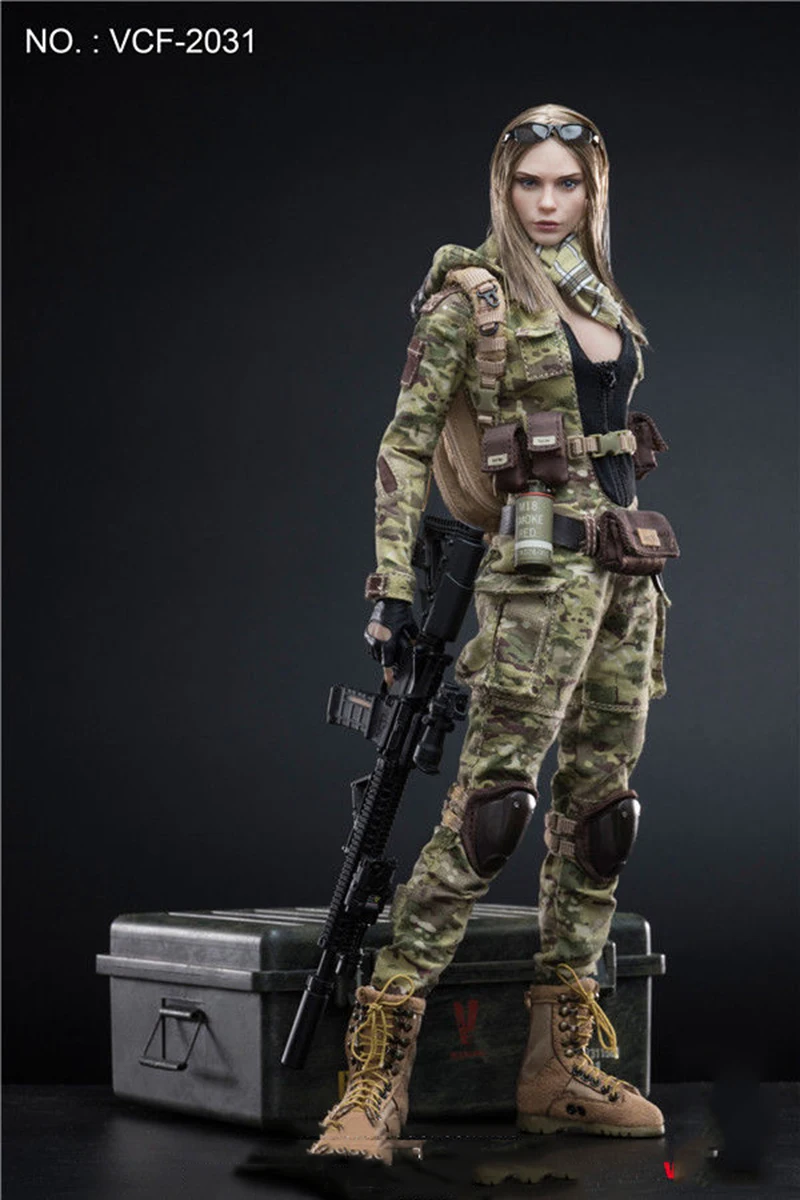 Коллекция 1/6, VCF-2031, MC, камуфляж, для женщин, солдат-вилла, Женская фигурка, коллекция