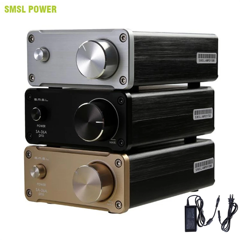 Высококачественный SMSL SA-36A Pro 20WX2 TDA7492PE Hifi стерео цифровой аудио усилитель мощности класса d усилитель с 12 В источник питания