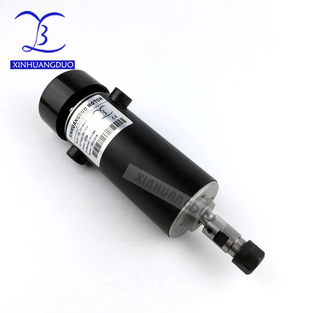 Электродвигатель шпинделя постоянного тока 500 Вт диаметр 52 мм 110VDC фрезерный