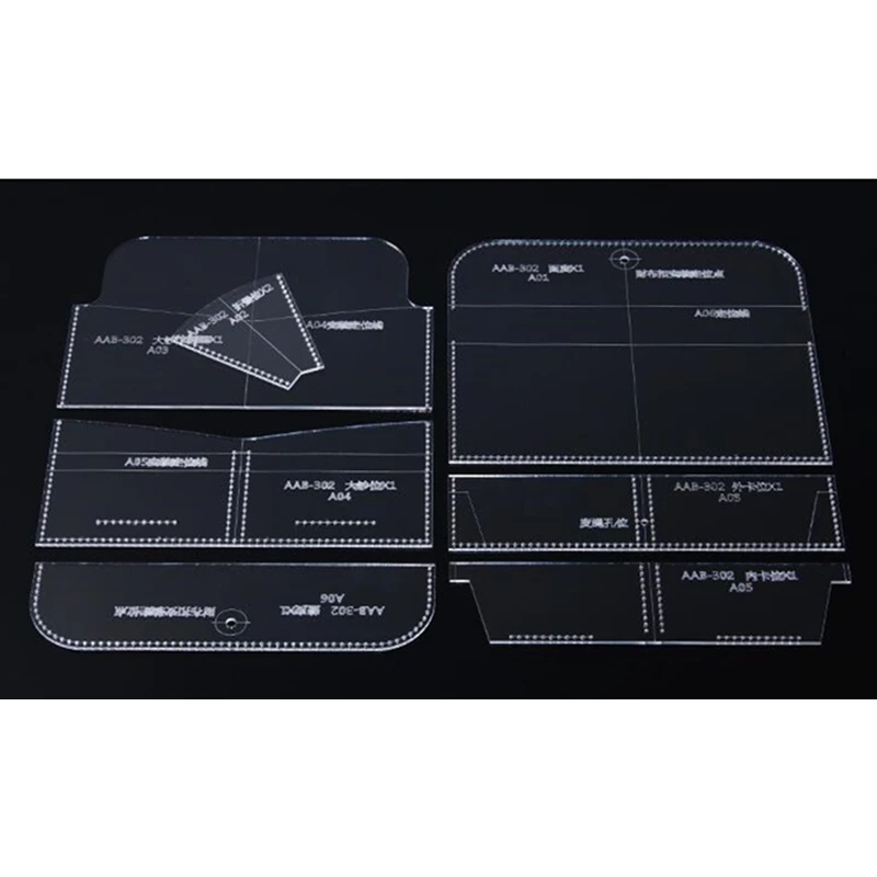 1 набор акриловых трафаретов сделай сам кожаный шаблон ручная работа Женский