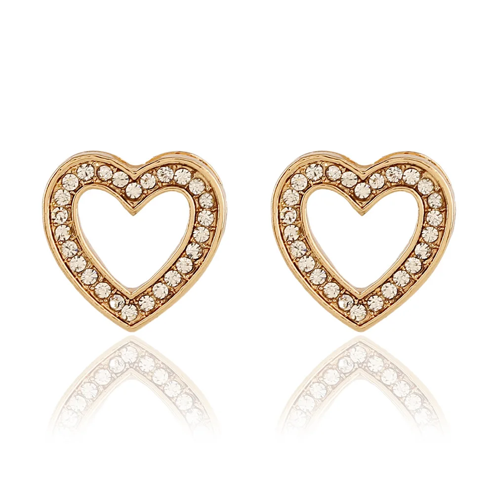 Новое поступление ювелирных изделий золотого цвета сердце со стразами Подвеска