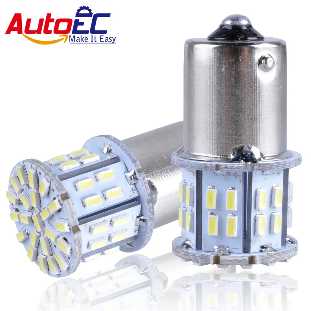 

AutoEC 4x1156 1157 ba15s bay15d p21w 50 smd 3014 Светодиодная Автомобильная фара сигнал поворота Стоп резервный светильник онарь заднего хода s DC12V # LF69