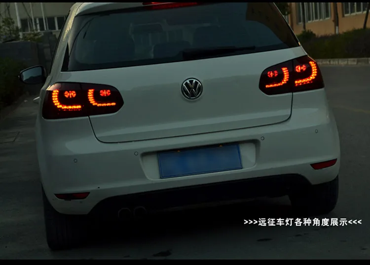 Автомобильный стильный задний светильник, аксессуары для VW Golf 6 светодиодный задний светильник s 2009-2012 Golf mk6 задний фонарь DRL+ тормоз+ Парк+ сигнальный светодиодный