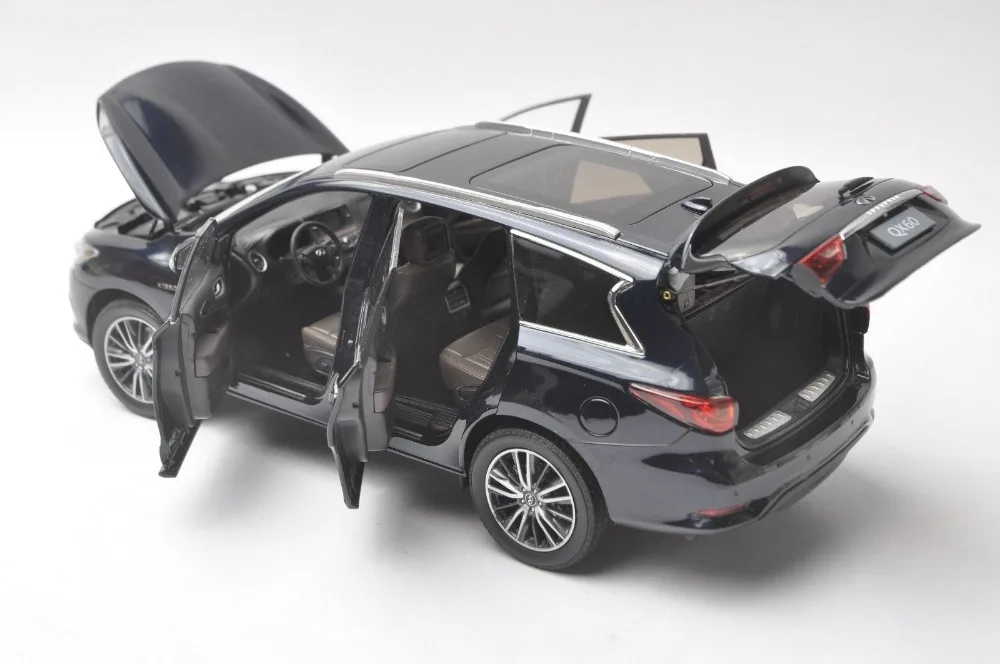 1:18 литая модель для Infiniti QX60 темно-синий внедорожник игрушечный автомобиль миниатюрная коллекция подарок FX50 FX