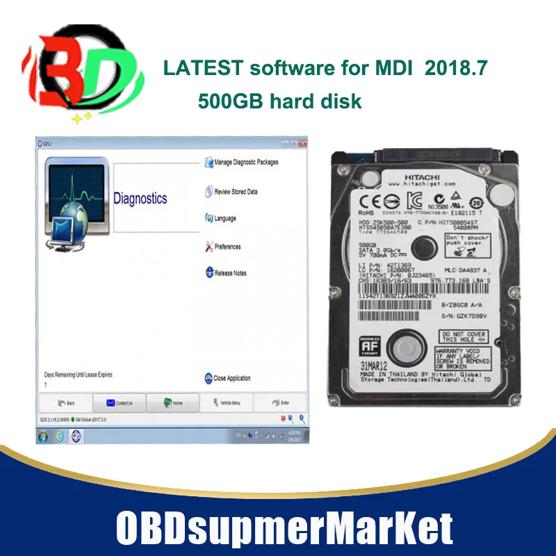 MDI GDS2 RDS программное обеспечение сканер для G m car Wifi с Hdd программным обеспечением
