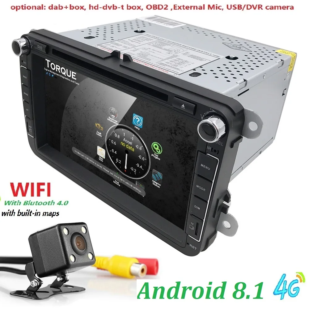 Hizpo автомобильный Радио мультимедиа 7 "дюймов Android 8 1 dvd аудио стерео плеер