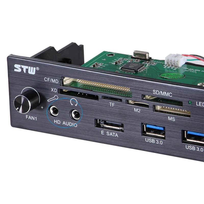 En Labs 5 25 &quotPC компьютер спереди Панель USB 2 0 Card Reader MD SD/MMC XD TF M2 MS 64 г CF w/Скорость