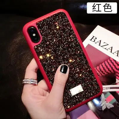 Новые 6s роскошные стразы XSMAX Swarovski мобильный телефон оболочки iPhone8plus/7 p сетка