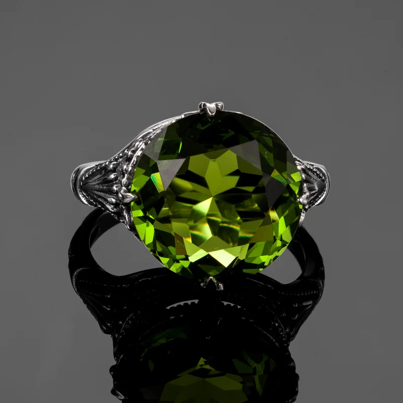 Victoria Стиль восстановление древних способов 1.2ct создан камень рождения Перидот