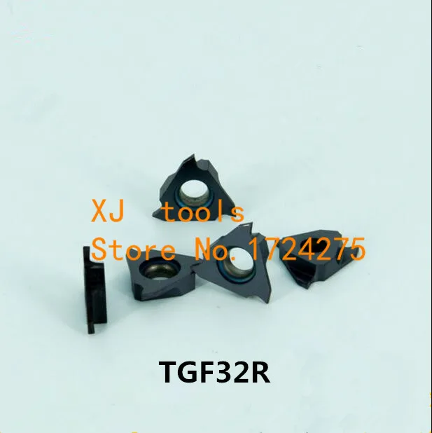 

10pcs TGF32R 060/075/080/100/120/150/160/180/200/250 carbide turning insert,Cutting inserts,for Grooving Holder CGBR & SGBR