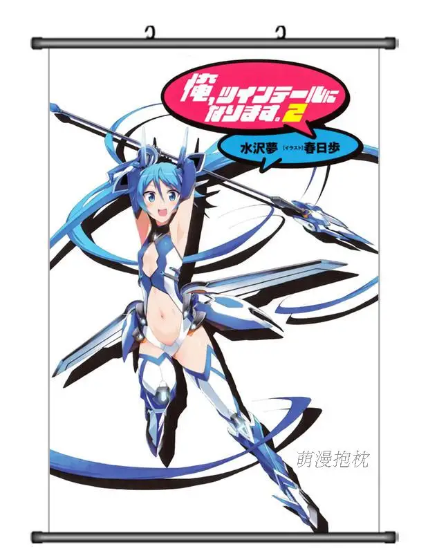 Японский аниме руда Twintail ni Narimasu Tail Blue & shindou erina домашний декор настенный плакат