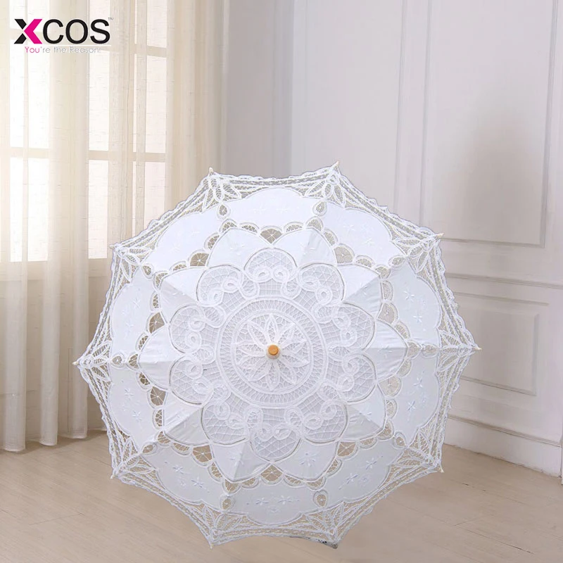 Многоцветный 30 ''Винтажный стиль ручной работы вышитый хлопковый кружевной