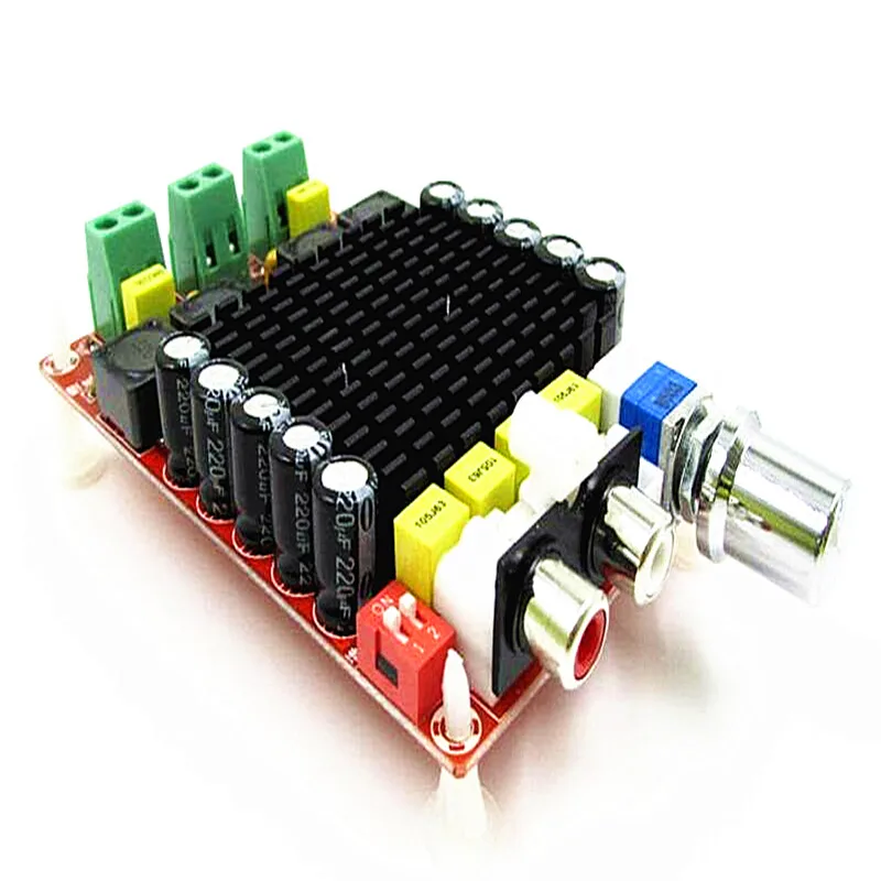 TDA7498 DC 14 34 в Плата усилителя класса D 2X100W двухканальная плата стереоусилителя|audio