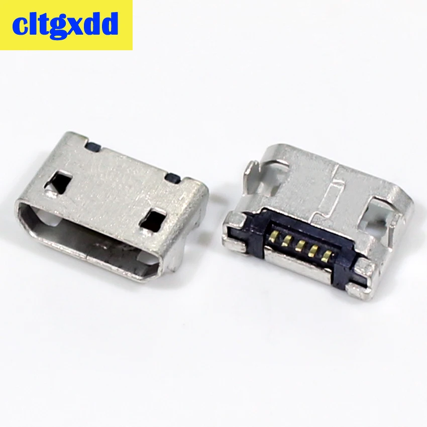 Cltgxdd 50 шт. микро USB 5 контактный разъем типа B Женский Разъем для мобильного