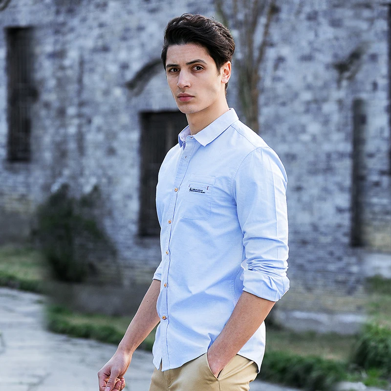 Пионерский лагерь 2018 новые модные весенние мужские рубашки Длинные рукава