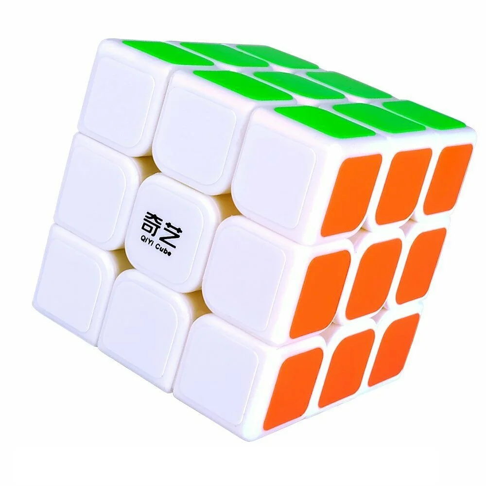 

QiYi The Valk3 3x3x3 High Speed Contest Magic Cube Twist Puzzle Intelligence Toy White 3D IQ Game Fancy Cubic Brain Teaser 56mm