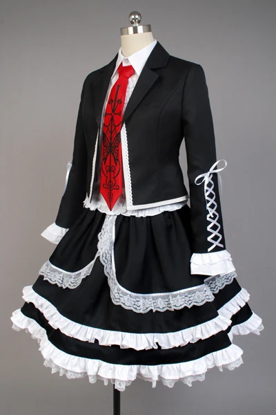 Женский костюм для косплея Danganronpa Celestia Ludenberg Хэллоуина полный комплект|cosplay