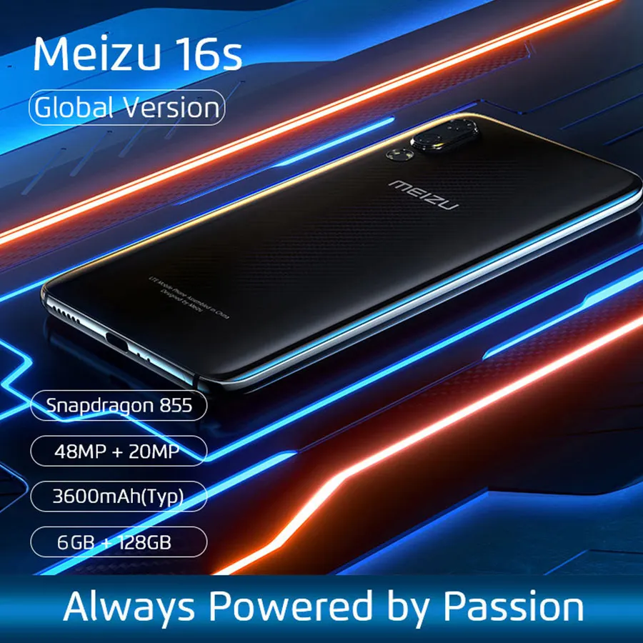 В наличии глобальная версия Meizu 16s 8GB 128GB Snapdragon 855 6 15 &quot48MP двойная камера AI