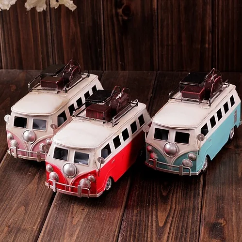 Модель в виде железного автобуса Artesanato винтажный Металлический Брусок для