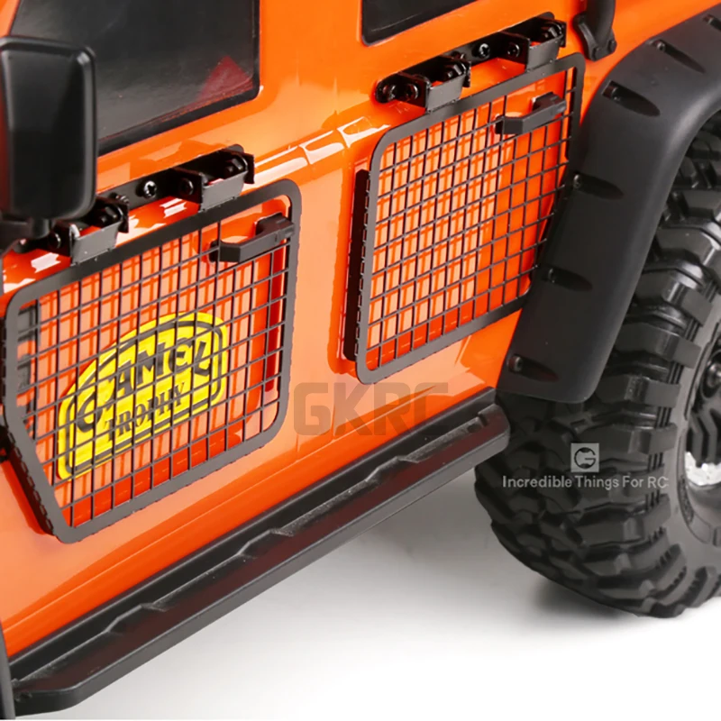 4 шт. металлические складные защитные сетки для окон автомобиля 1/10 Rc Crawler Car Defender