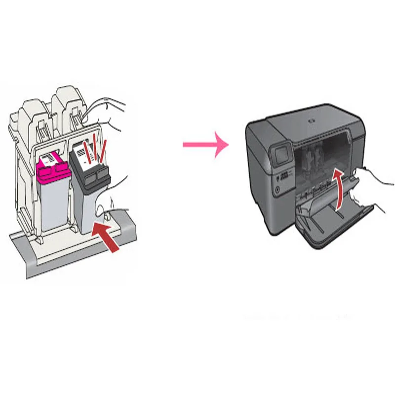 Hisaint 1 шт. высокое качество трехцветный картридж с чернилами для HP 60xl Deskjet D2500 d2530
