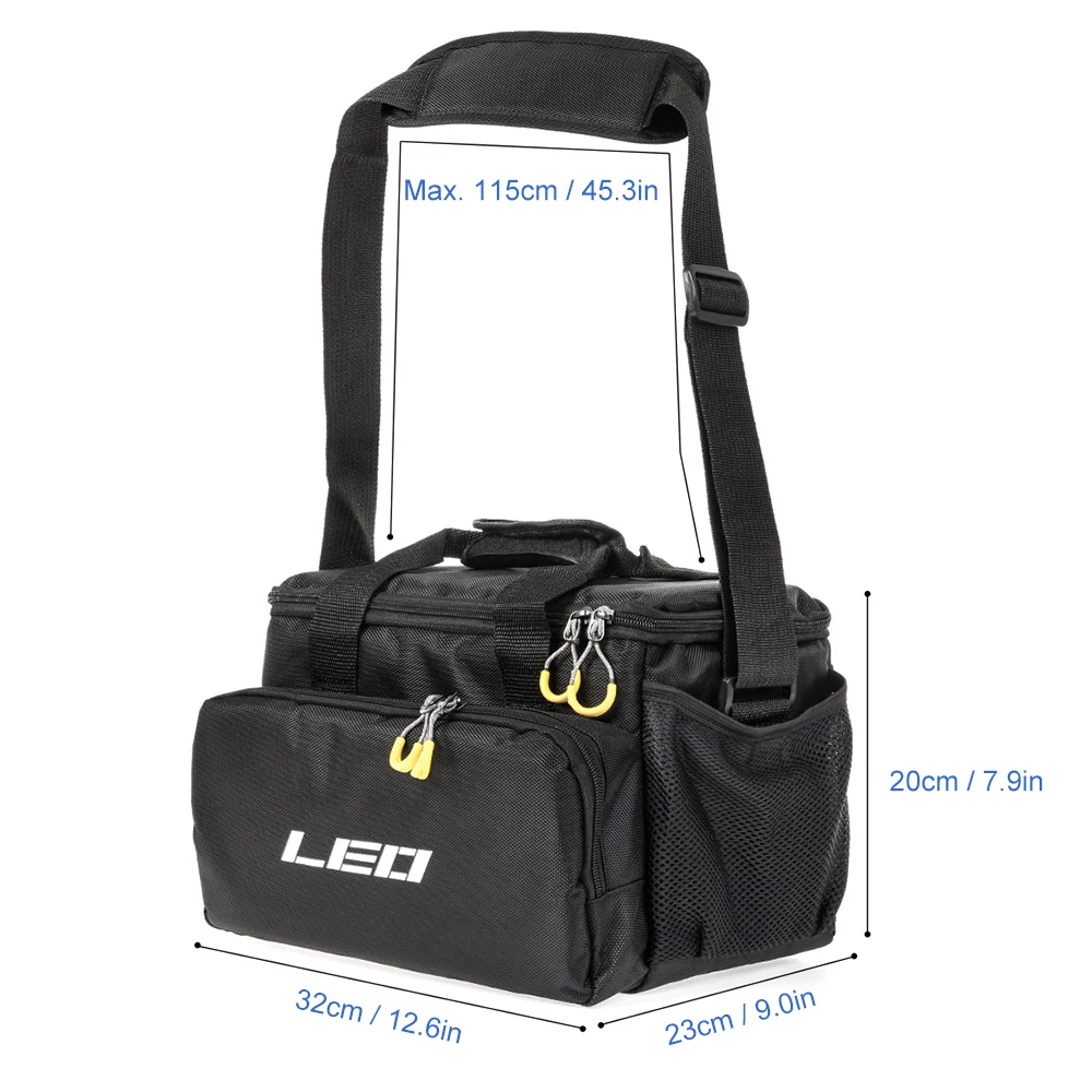 

Multifunctional Padded Fishing Tackle Bag Fishing Accessories Storage Bag Case Carp Fishing Shoulder Bag with 5 Tackle Boxes
