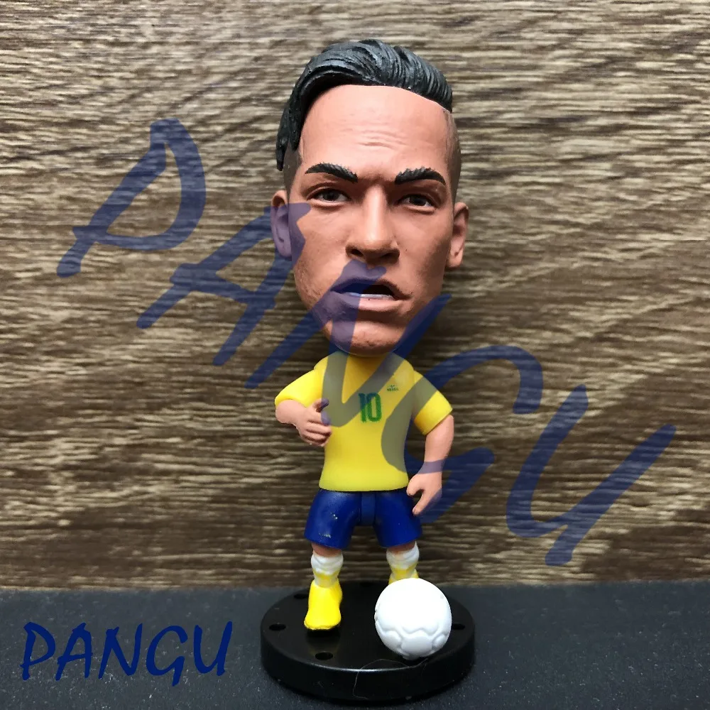 Soccerwe куклы Футбол звезды Неймар 10 # желтый подвижные суставы Смола Модель игрушки