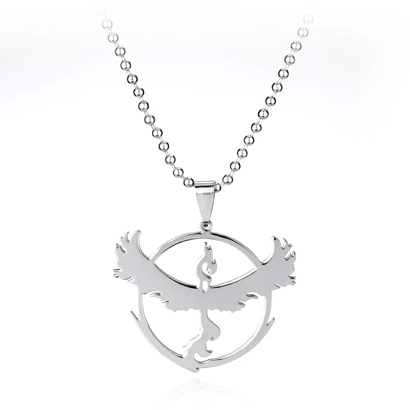 Hot style Pokemon Go elves baby three camps symbol stainless steel necklace pendant | Украшения и аксессуары