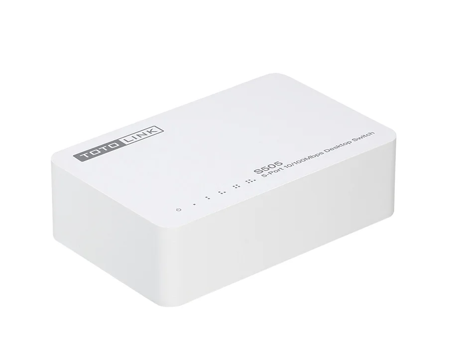 TOTOLINK S505 мини Ethernet коммутатор 5 портов 100 Мбит/с Настольный сетевой переключатель, полный/полудуплексный, подключи и играй для дома/малого использования Soho