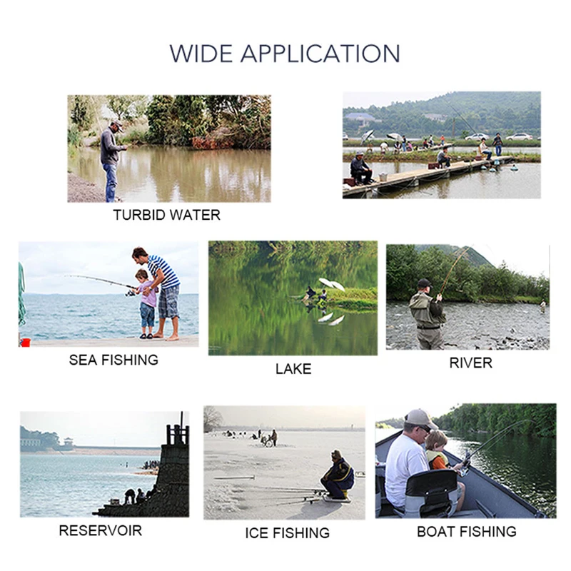 Счастливый выбор чувствительности 100 м рыболокатор ЖК дисплей цветной экран