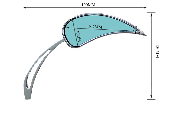 FLYQUICK классический каплевидный универсальный мотоцикл заднего вида