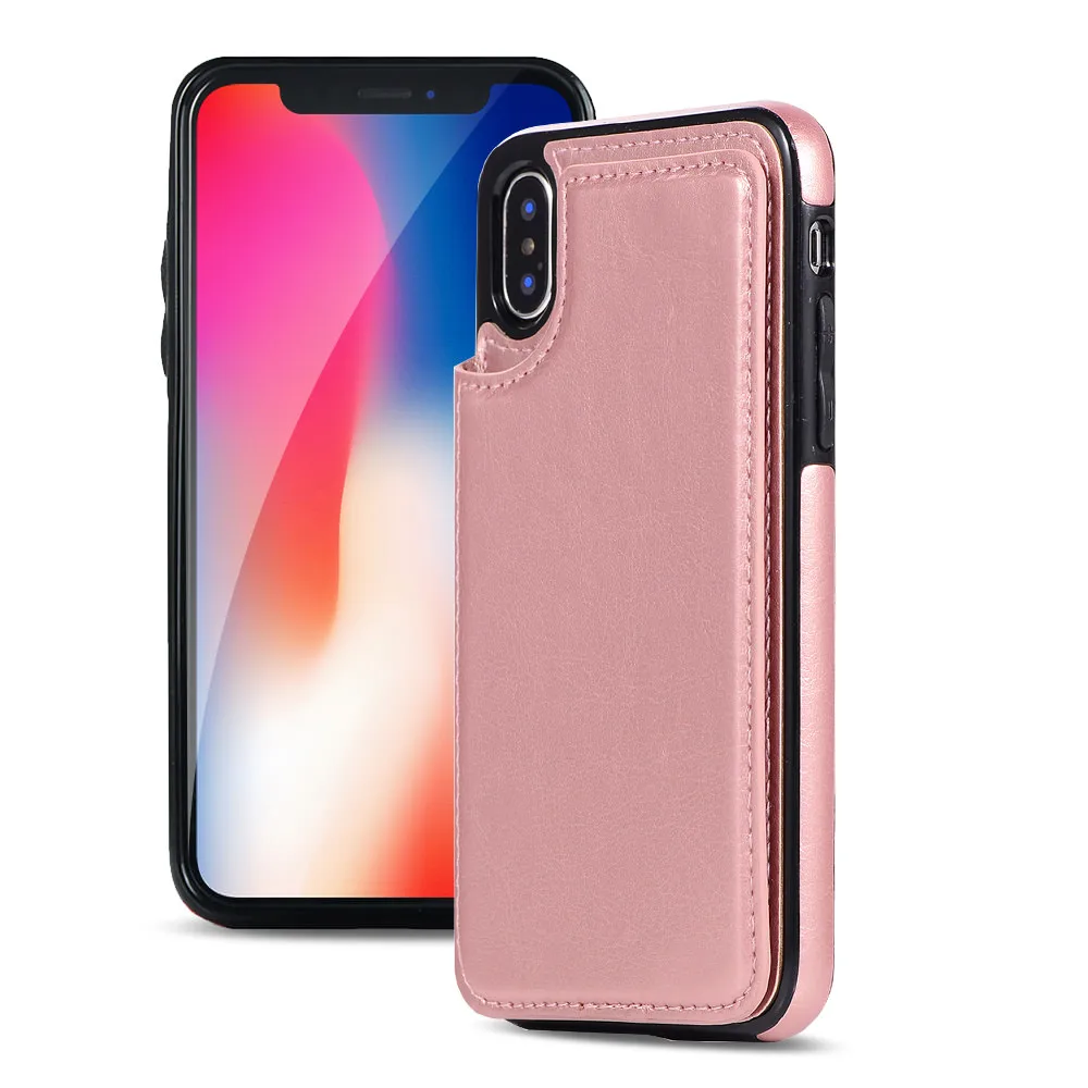 L-FADNUT чехол-кошелек с отделением для визиток для iPhone Xr X Xs Max, роскошный элегантный кожаный чехол-подставка для iPhone 7, 8, 6 S, 6 Plus