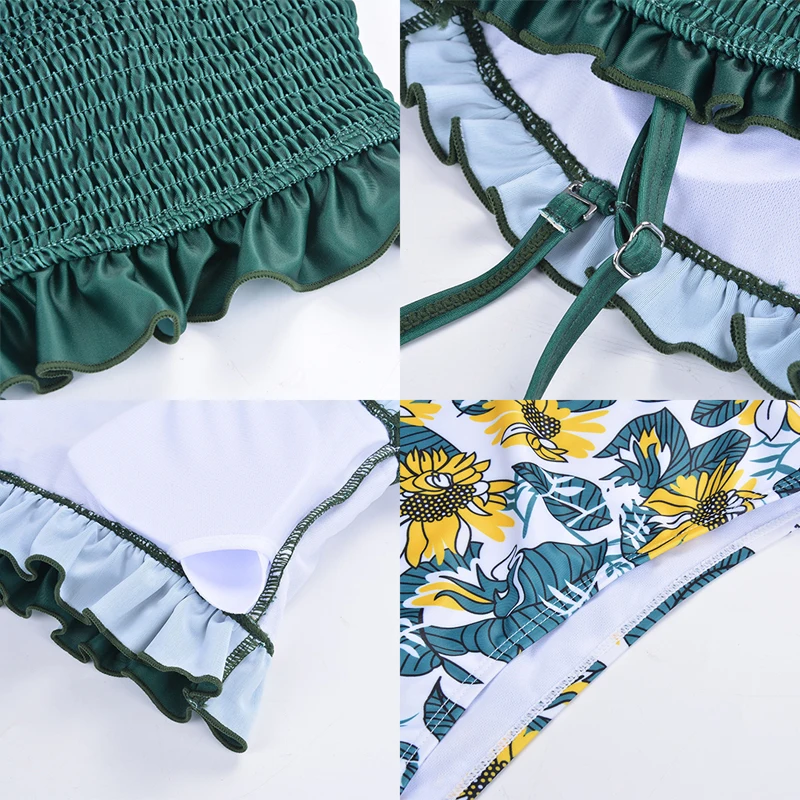 Бикини новинка 2020 сексуальный купальник Женский комплект бикини с рюшами пуш ап