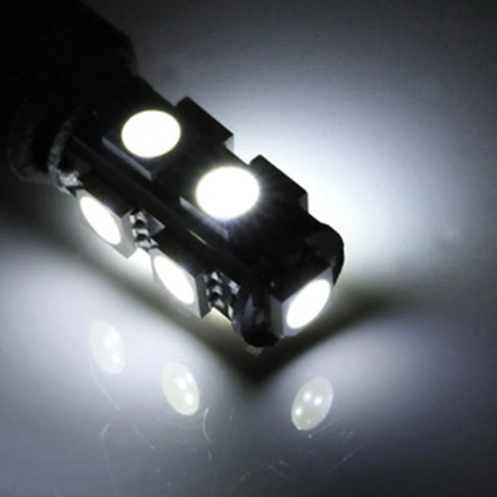 YSY 50 шт. T10 9SMD 5050 CANBUS 9 smd DC 12 В без ошибок светодиодный 194 168 192 W5W Автомобильная